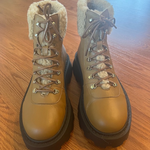 Simon Miller Lace Up Scrambler Boot in Caramel - Picture 6 of 8